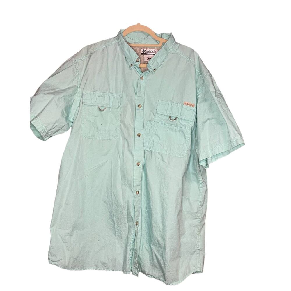 Columbia Men's Fishing Shirt Button Down Size XXL